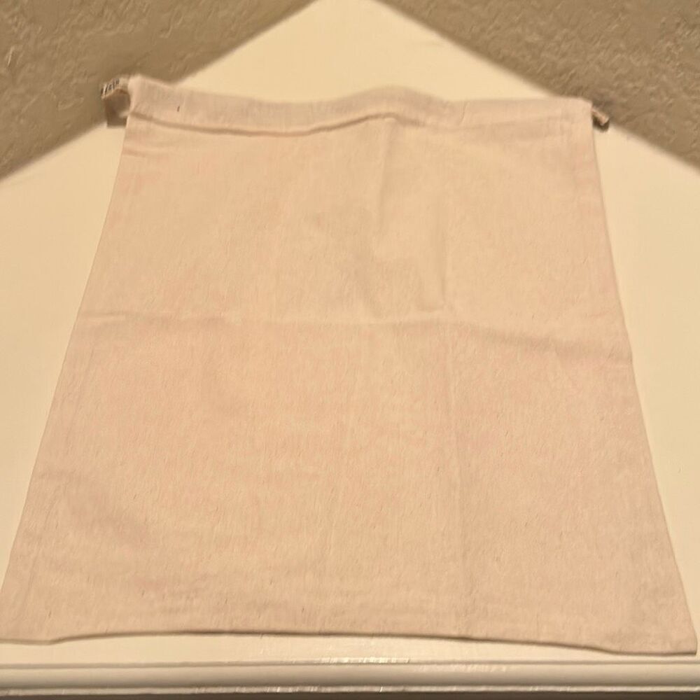 Tory Burch Medium Size Dustbag Beige Logo Drawstring Dust Cover Storage Gift